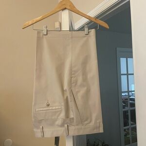 Men’s golf shorts by Adidas. Waist size 34. Tan color